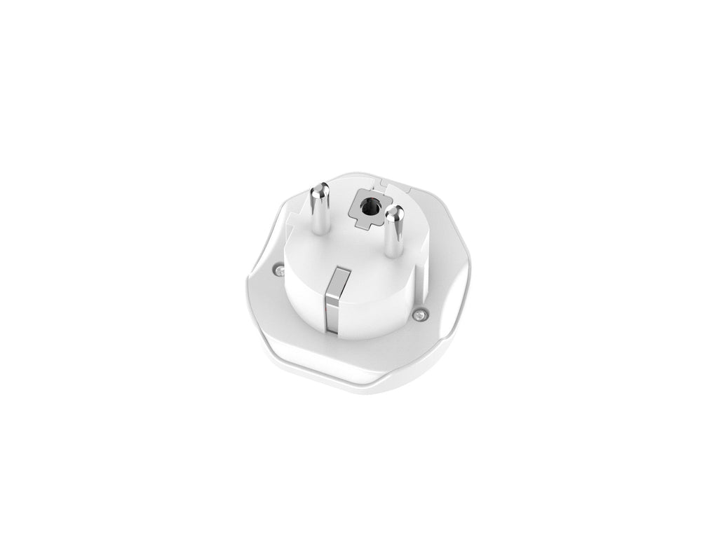 Techancy Adaptador De Viagem Branco MB2500, 2500w (Máx.) Ue Para Tomada Global Para Viagens Transfronteiriças