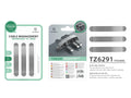 Suporte para abraçadeiras Techancy, TZ6291, embalagem com 3 unidades, prático para abrir e fechar para guardar cabos, cinzento