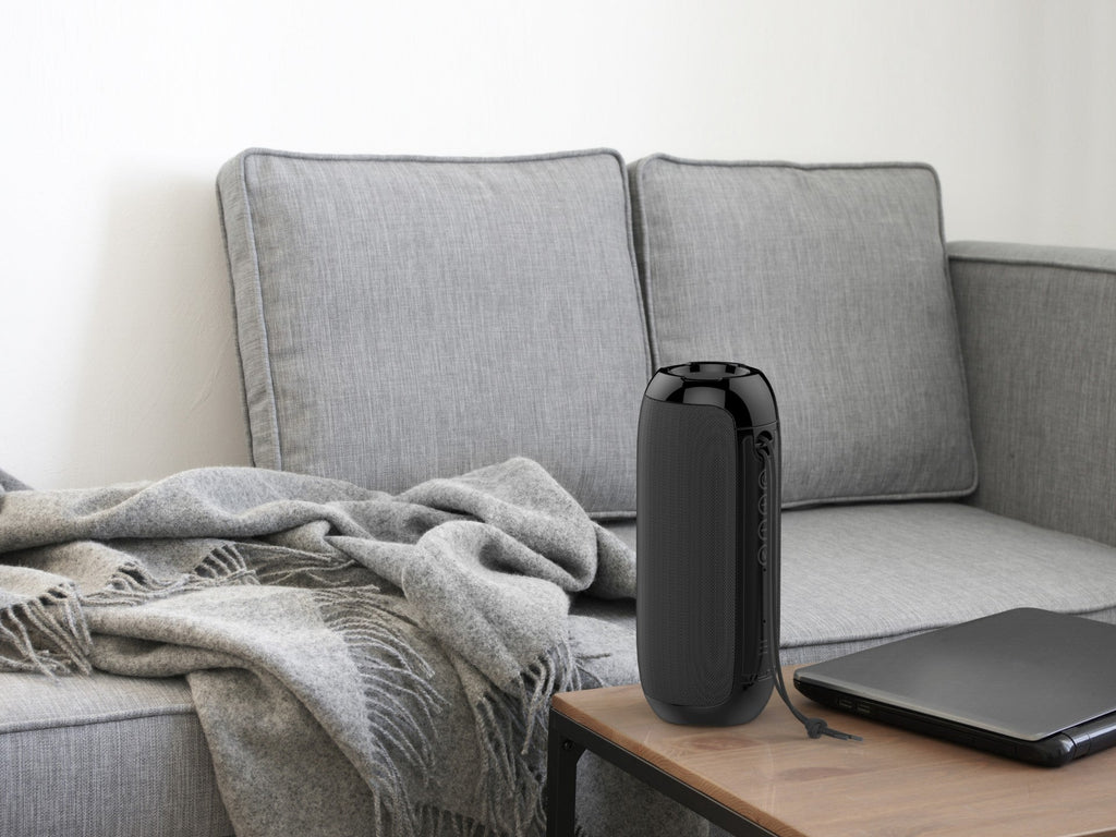 Techancy Bluetooth Audio Black TH2623, 5w*2 Altifalantes, Bateria Incorporada, Suporta Ligação Sem Fios 5.0/Tf/U Disk/Aux