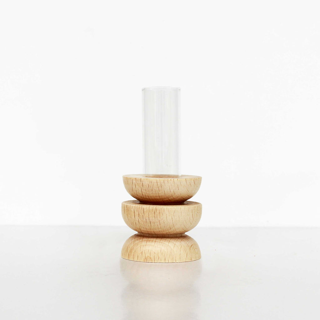 Totem Wooden Vase - Short Nº 4